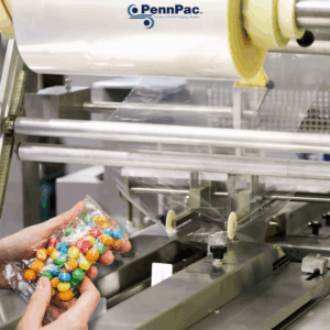 Flow wrapper with BOPP package