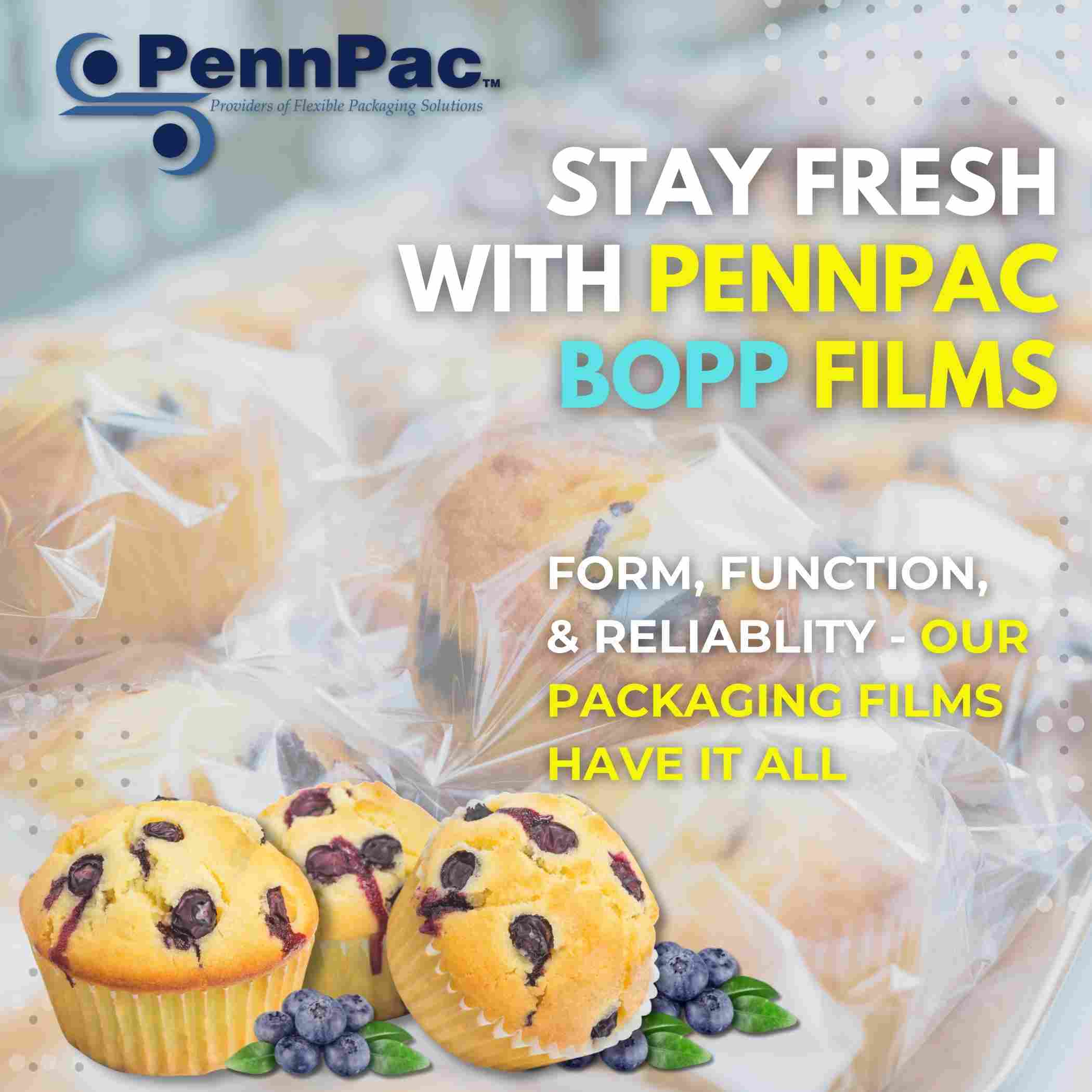 BOPP LinkedIn Post | PennPac Company Stay fresh with PennPac films