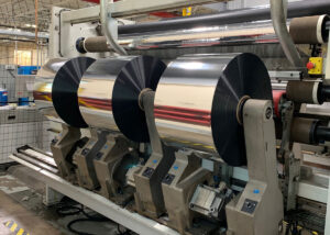 Metallized Rolls in Toll slitting