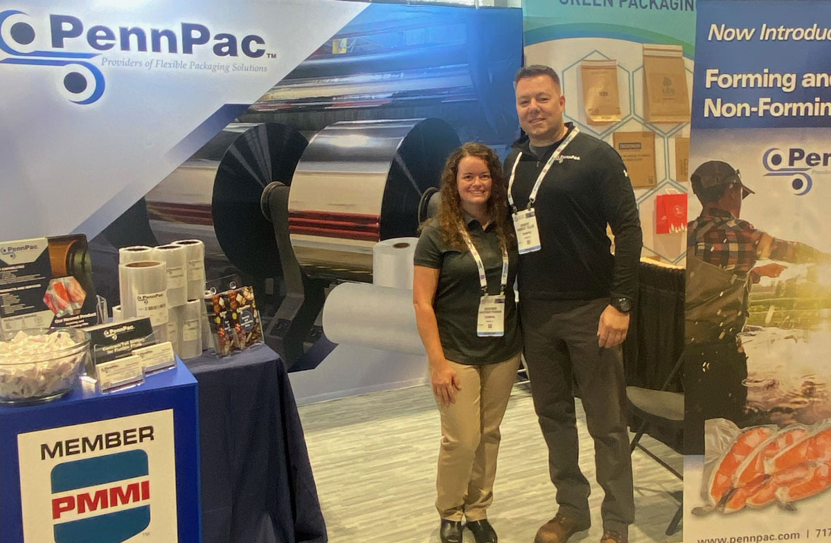 Rob and Heather from PennPac at the Pack Expo